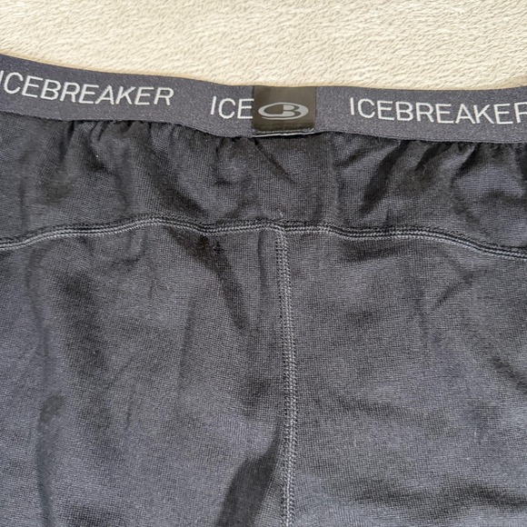 Icebreaker Merino 260 Leggings Womens Large Black Bodyfit Base Layer Thermal - Picture 5 of 10